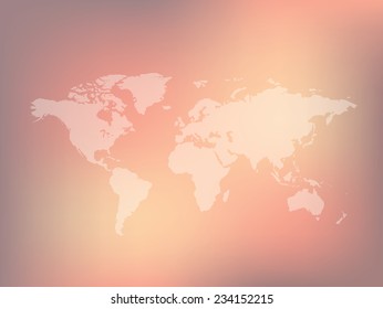 Map of the world,clean vector