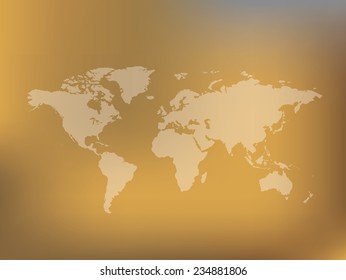 Map of the world,clean vector