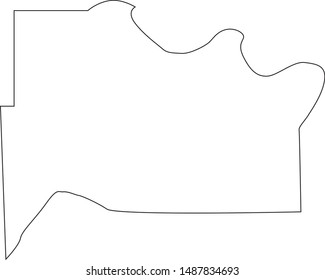 Map Of Wyandotte County In The State Of Kansas