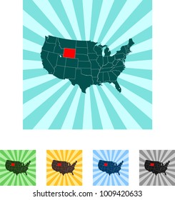 map of Wyoming