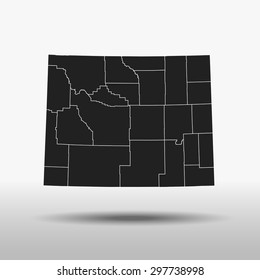 map of Wyoming