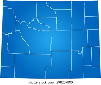map of Wyoming