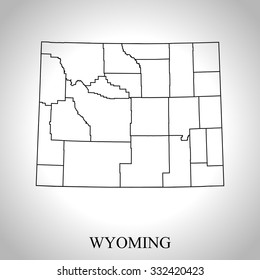 map of Wyoming