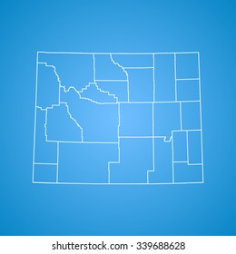 map of Wyoming