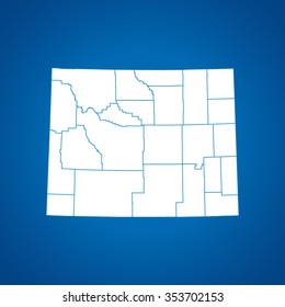 map of Wyoming