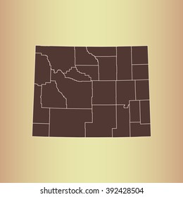 map of Wyoming