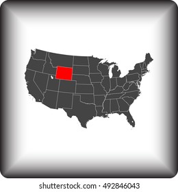 map of Wyoming