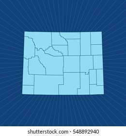 map of Wyoming