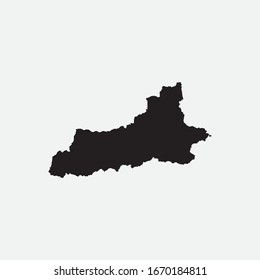 Map of Xian - China graphic element Illustration template design
