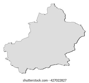 Map - Xinjiang (China)