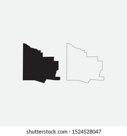 Map of Yavapai County - Arizona - United States graphic element Illustration template design