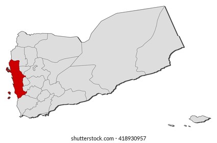 Map - Yemen, Al Hudaydah