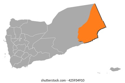 Map - Yemen, Al Mahrah