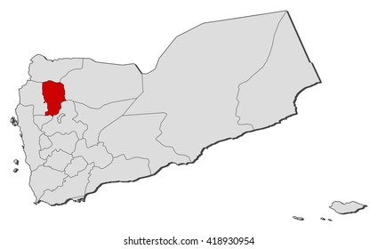 Map - Yemen, Amran