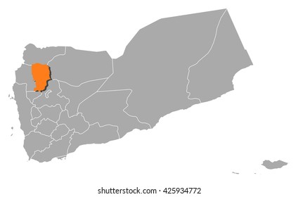 Map - Yemen, Amran