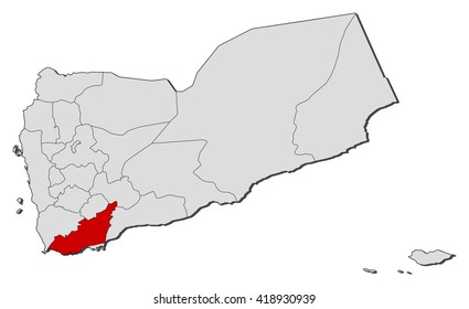 Map - Yemen, Lahij