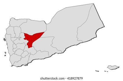 Map - Yemen, Ma'rib