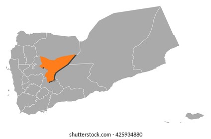 Map - Yemen, Ma'rib