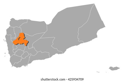 Map - Yemen, Sana'a Governorate