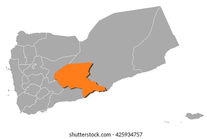 Map - Yemen, Shabwah