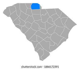 Map of York in South Carolina on white