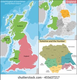 Map Of Yorkshire And The Humber