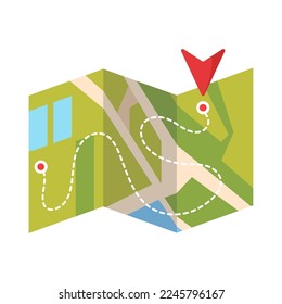 map with you are here pin