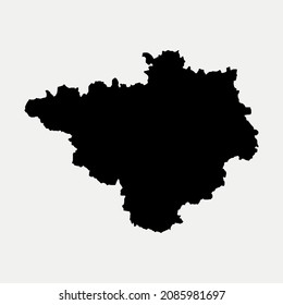Map of Yozgat - Turkey region outline silhouette vector illustration
