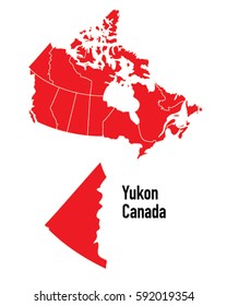 Map of Yukon Canada