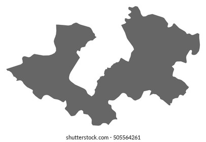 Map - Zagreb County (Croatia)