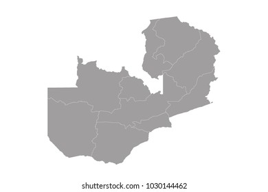 map of zambia