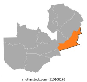 Map - Zambia, Eastern