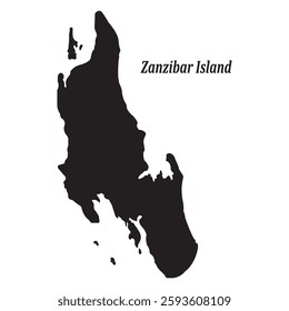 map of zanzibar island area vector illustration symbol design