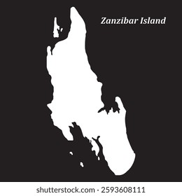 map of zanzibar island area vector illustration symbol design