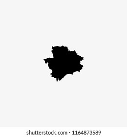 Map of Zaporizhia - Ukraine Vector Illustration
