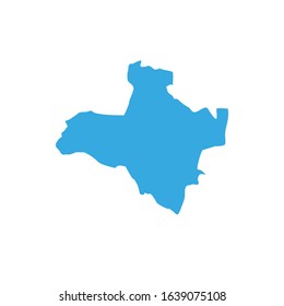 Map of Zavkhan region in Mongolia
