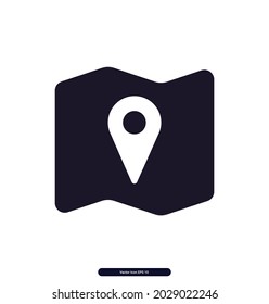 map_location icon. Mobile Sign and symbol Vector icons. Simple set of outline symbols, graphic design elements. eps10