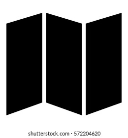 Map_pin_Online icon - Flat design, glyph style icon - Filled black