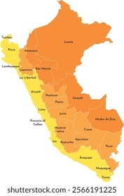 Mapa del Perú, map of peru