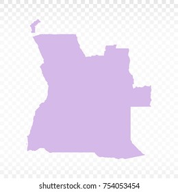 Map-Angola map. Each city combines together eps Vector Illustration 10.
