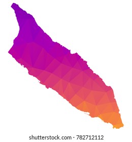 Map-aruba map. Each city combines together eps Vector Illustration 10.