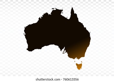 Map-Australia map. Each city combines together eps Vector Illustration 10.