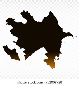 Map-Azerbaijan map. Each city combines together eps Vector Illustration 10.