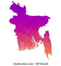 Map-bangladesh map. Each city combines together eps Vector Illustration 10.