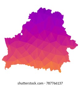 Map-belarus map. Each city combines together eps Vector Illustration 10.