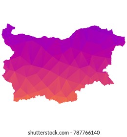 Map-bulgaria map. Each city combines together eps Vector Illustration 10.