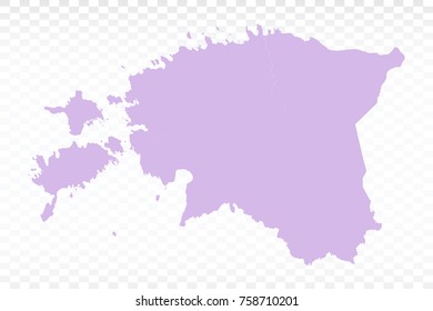 Map-Estonia map. Each city combines together eps Vector Illustration 10.