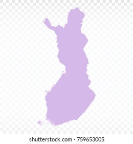 Map-Finland map. Each city combines together eps Vector Illustration 10.