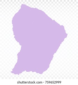 Map-French Guiana map. Each city combines together eps Vector Illustration 10.