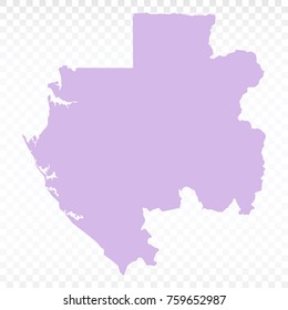 Map-Gabon map. Each city combines together eps Vector Illustration 10.